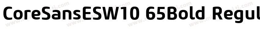 CoreSansESW10 65Bold Regular字体转换